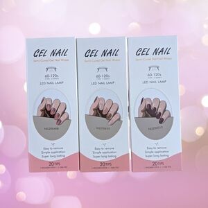 ✨3 Sets ✨ Hanny & Chuck Semi-cured Gel Nail Strips